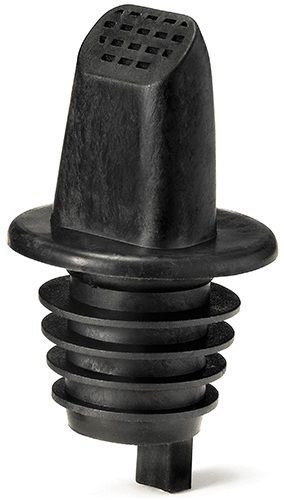 Tablecraft Plastic Black Liquor Pourer With Screen, 12 Count -- 36 Per Case