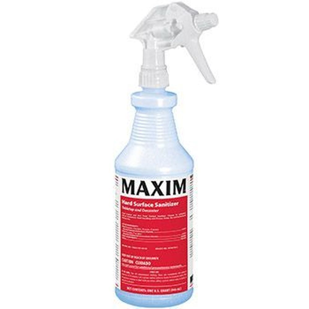 Maxim Ds430 Hard Surface Sanitizer, 1 Quart -- 12 Per Case