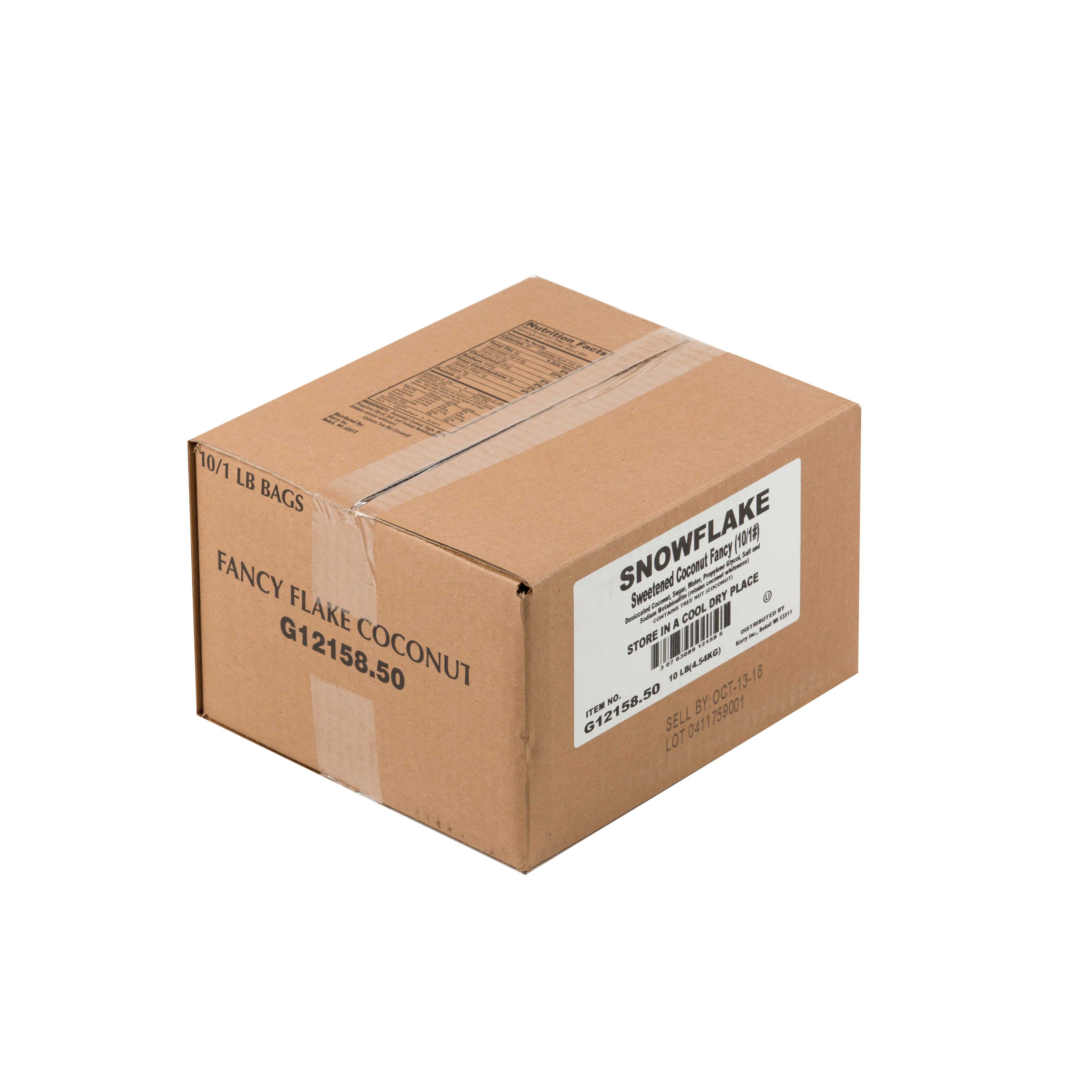 Snowflake Fancy Shredded Coconut, 1 Pound -- 10 Per Case