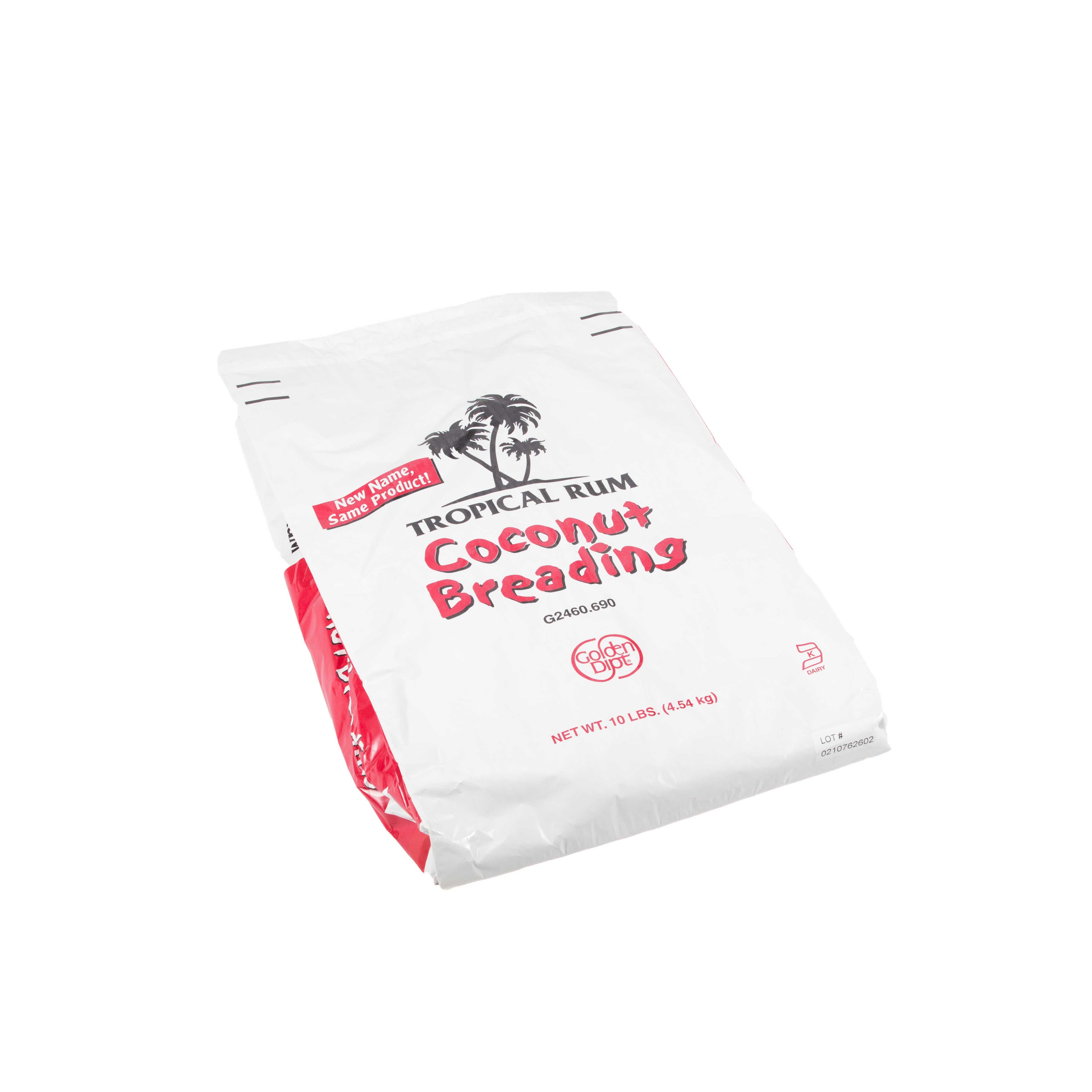 Golden Dipt Tropical Rum Coconut Breading, 10 Pound