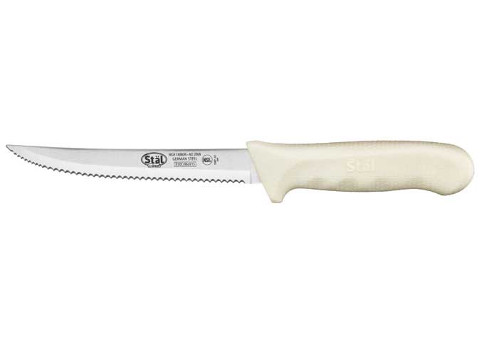 Winco Stal Wavy Edge Utility Knife, 5 1/2 Inch