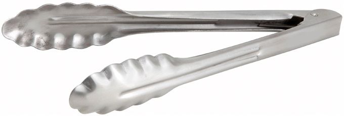 Winco Stainless Steel Extra Heavyweight Utility Tong, 9 Inch -- 12 Per Case