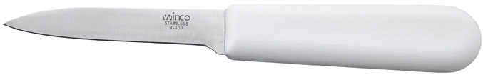 Winco White Polypropylene Handle Paring Knife -- 12 Per Case