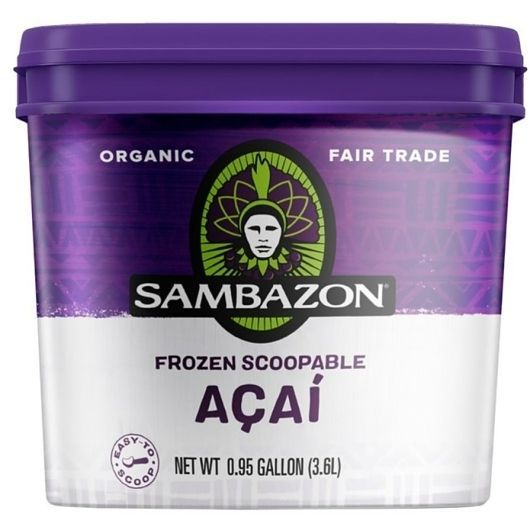 Sambazon Scoopable Acai, .95 Gallon -- 2 Per Case