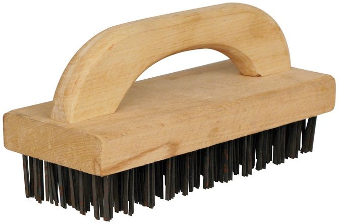 Winco Butcher Block Brush With Steel Bristles, 9.25 X 3.75 X 1 Inch -- 6 Per Case