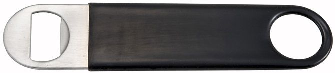 Winco Stainless Steel Black Pvc Coating Flat Bottle Opener -- 12 Per Case