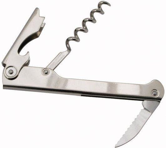 Winco Stainless Steel Economy Waiters Cork Screw -- 12 Per Case
