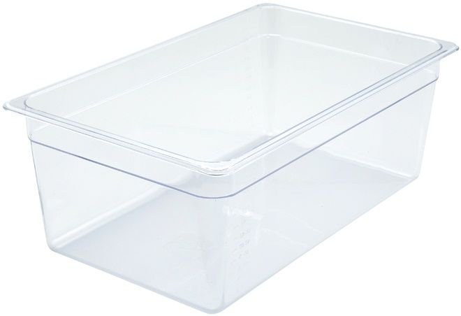 Winco Polycarbonate Full Size Food Pan, 8 Inch Depth -- 6 Per Case