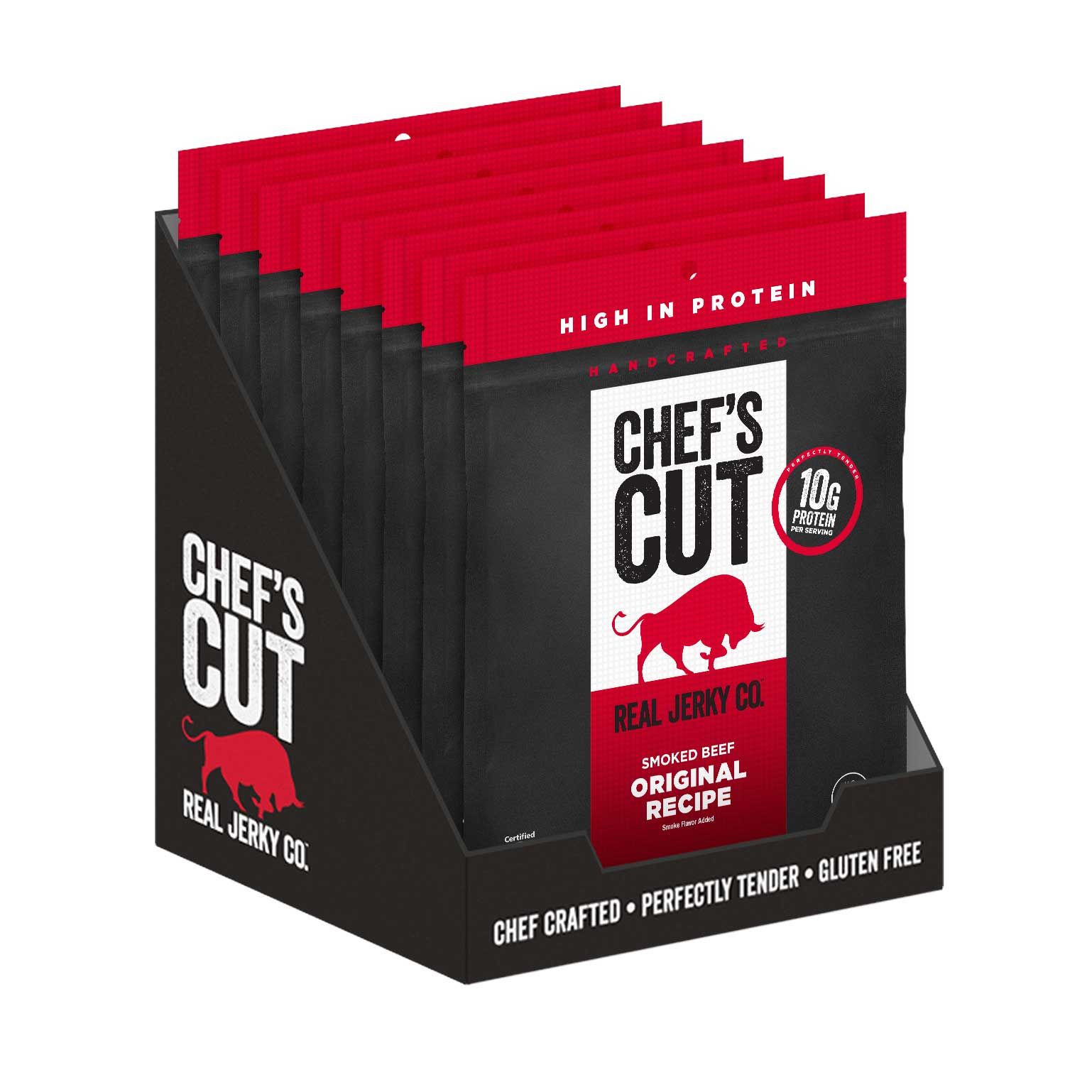 Chef's Cut Original Recipe Smoked Beef Jerky, 2.5 Ounce -- 8 Per Case