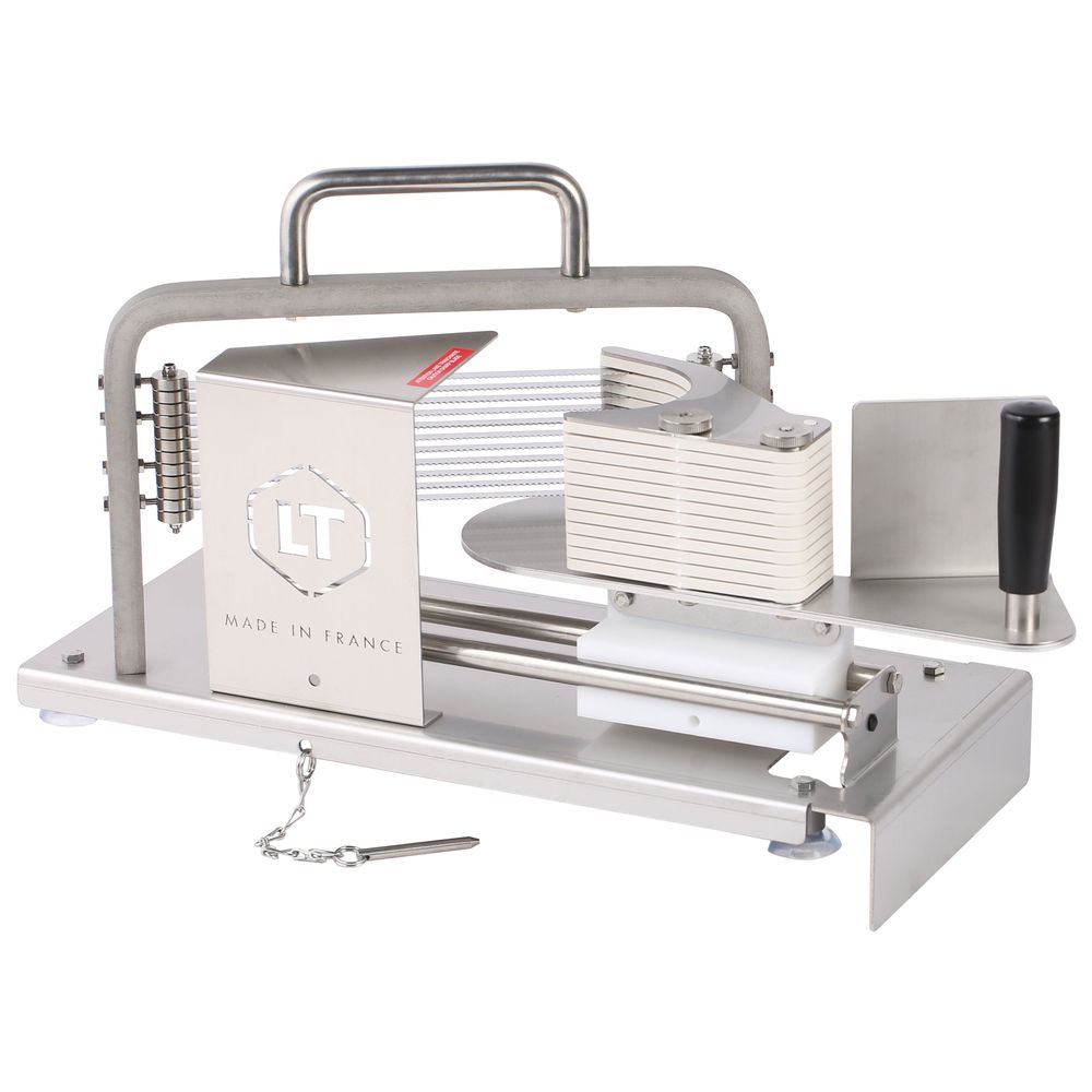 Louis Tellier Stainless Steel Tomato Mozzarella Horizontal Slicer, 18.8 Inch X 7.8 Inch X 12.5 Inch