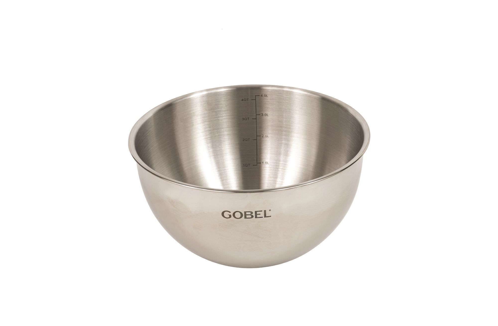 Gobel Stainless Steel Round Bottom Mixing Bowl, 9.44 Inch Diameter