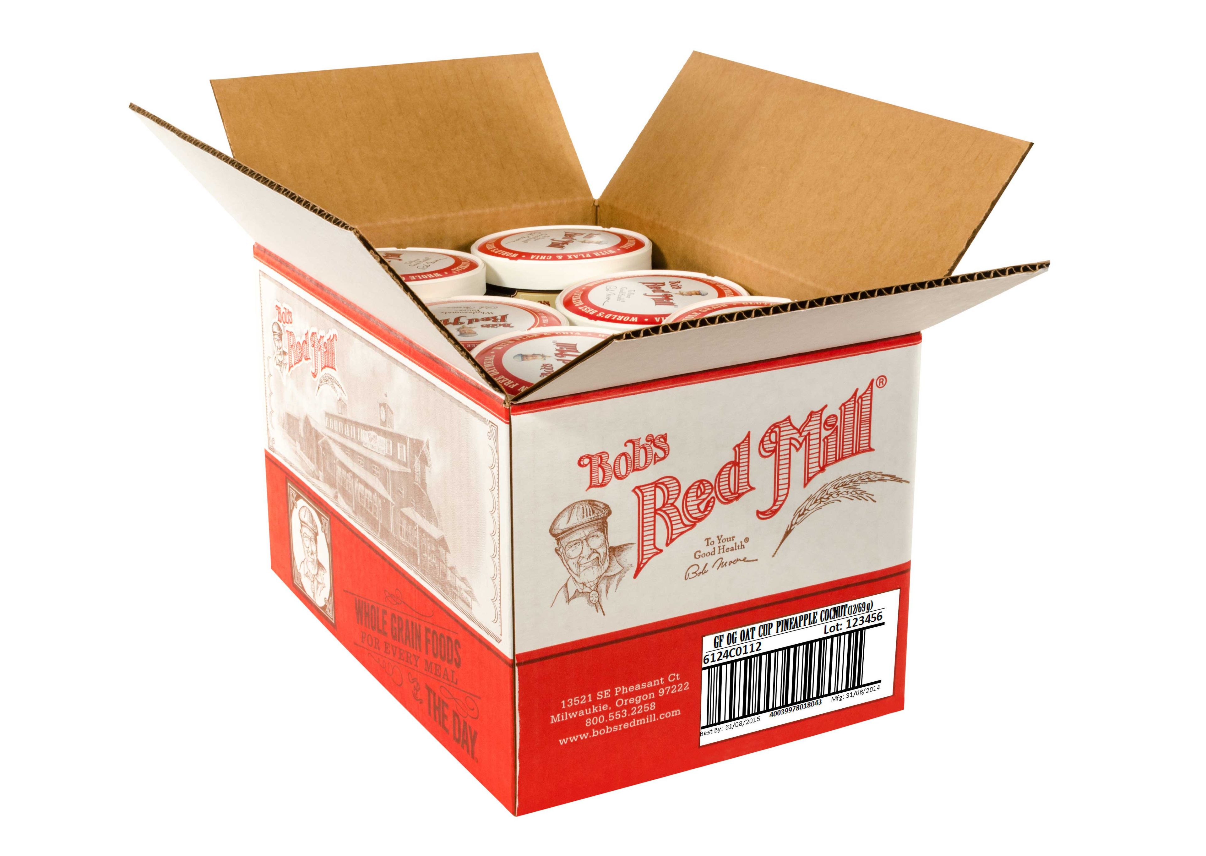 Bob's Red Mill Organic Fruit And Seed Oatmeal Cup, 2.47 Ounce -- 12 Per Case