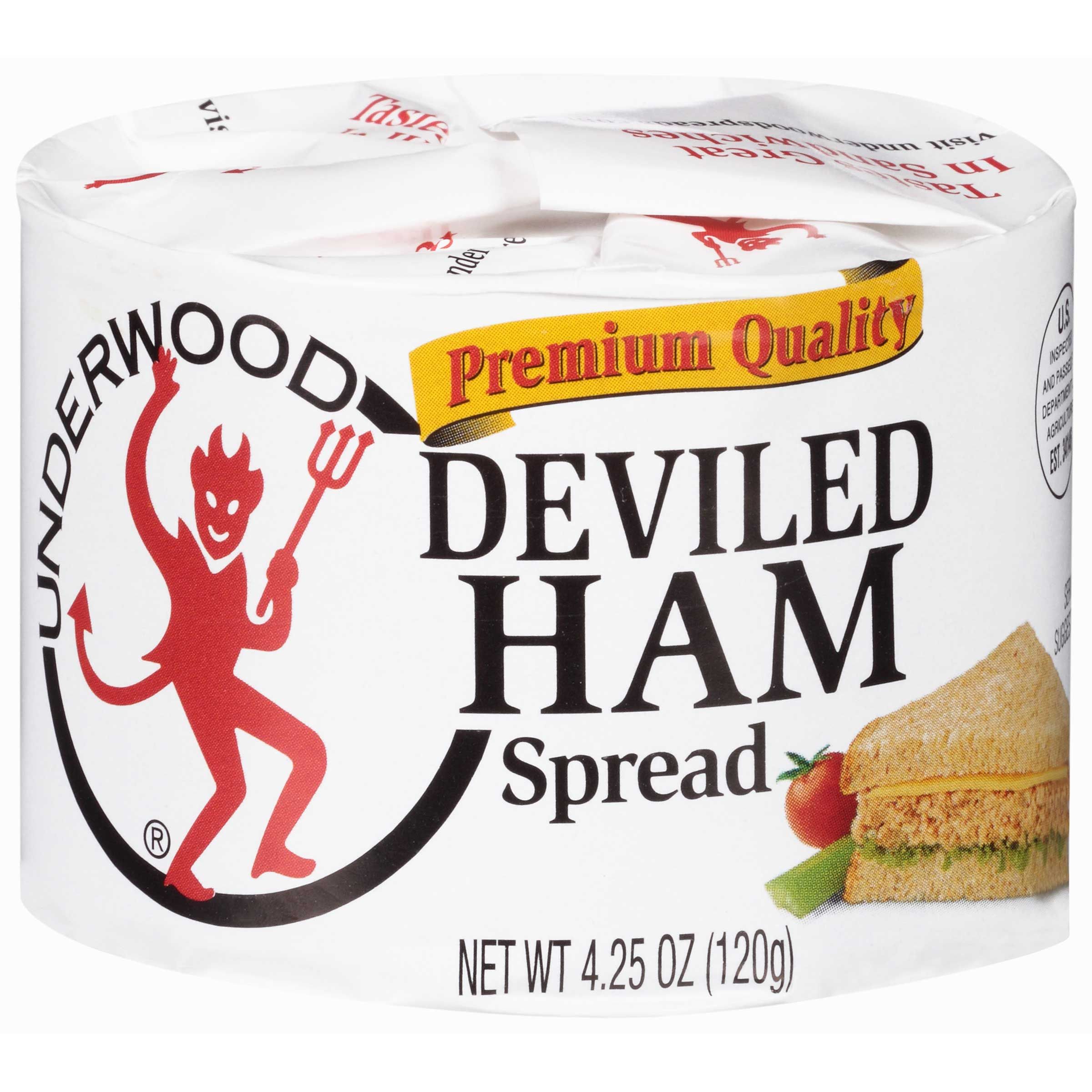 Underwood Deviled Ham Spread, 4.25 Ounce -- 24 Per Case