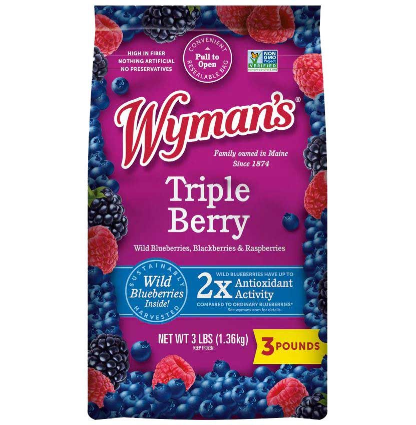 Wyman's Triple Berry Blend, 3 Pound -- 6 Per Case
