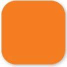Daymark Dissolve Adhesive Solid Orange Blank Label, 0.75 X 0.75 Inch -- 12000 Per Case