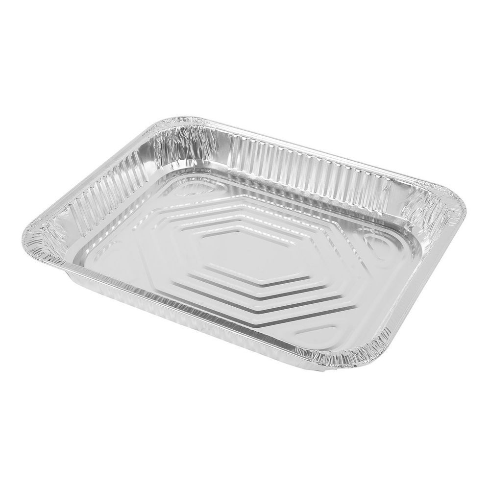 Chef's Seal Aluminum Silver Standard Weight Half Size Shallow Steamtable Pan, 15.4 Inch Depth -- 100 Per Case