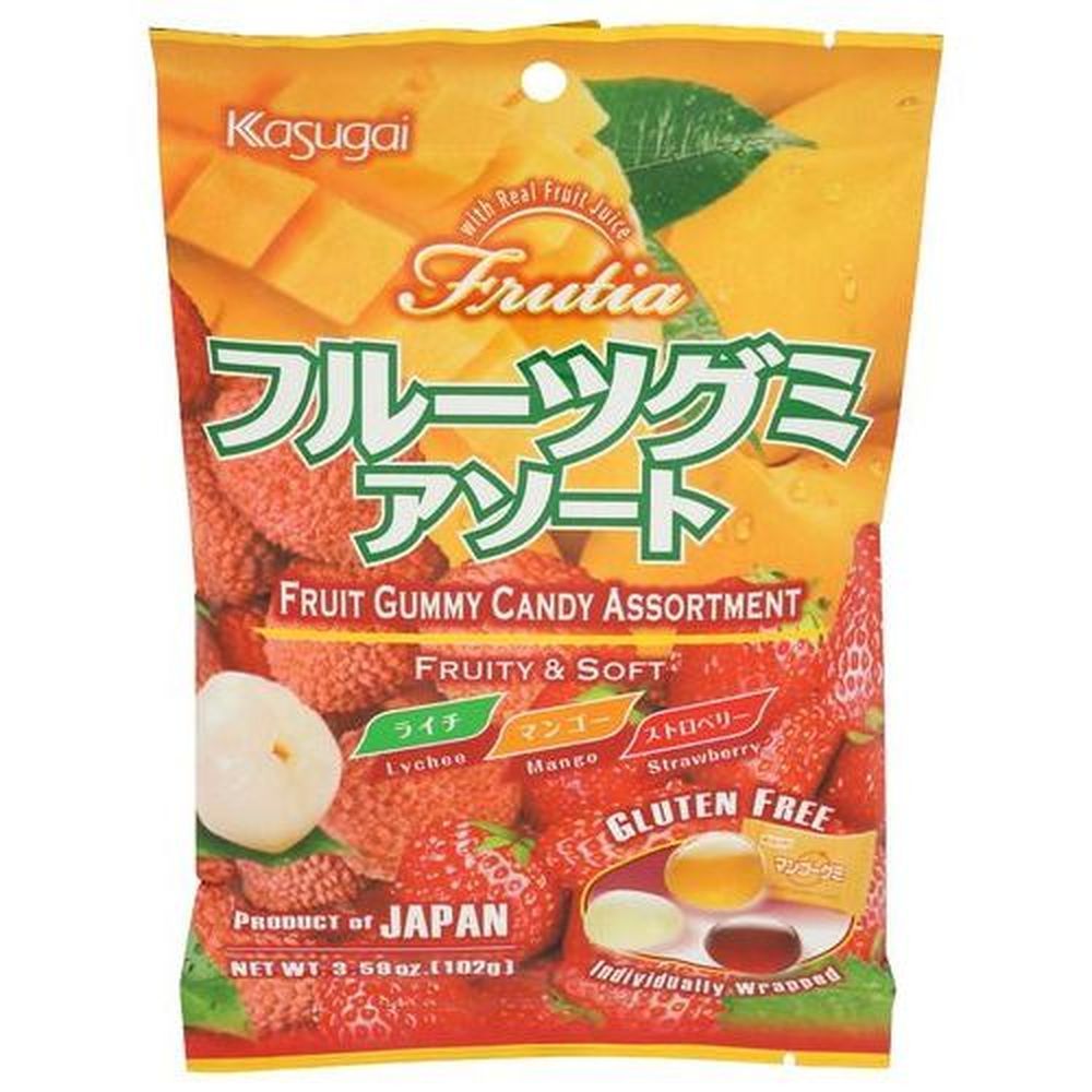 Kasugai Tropical Mix Gummy Candy, 3.59 Ounce -- 12 Per Case
