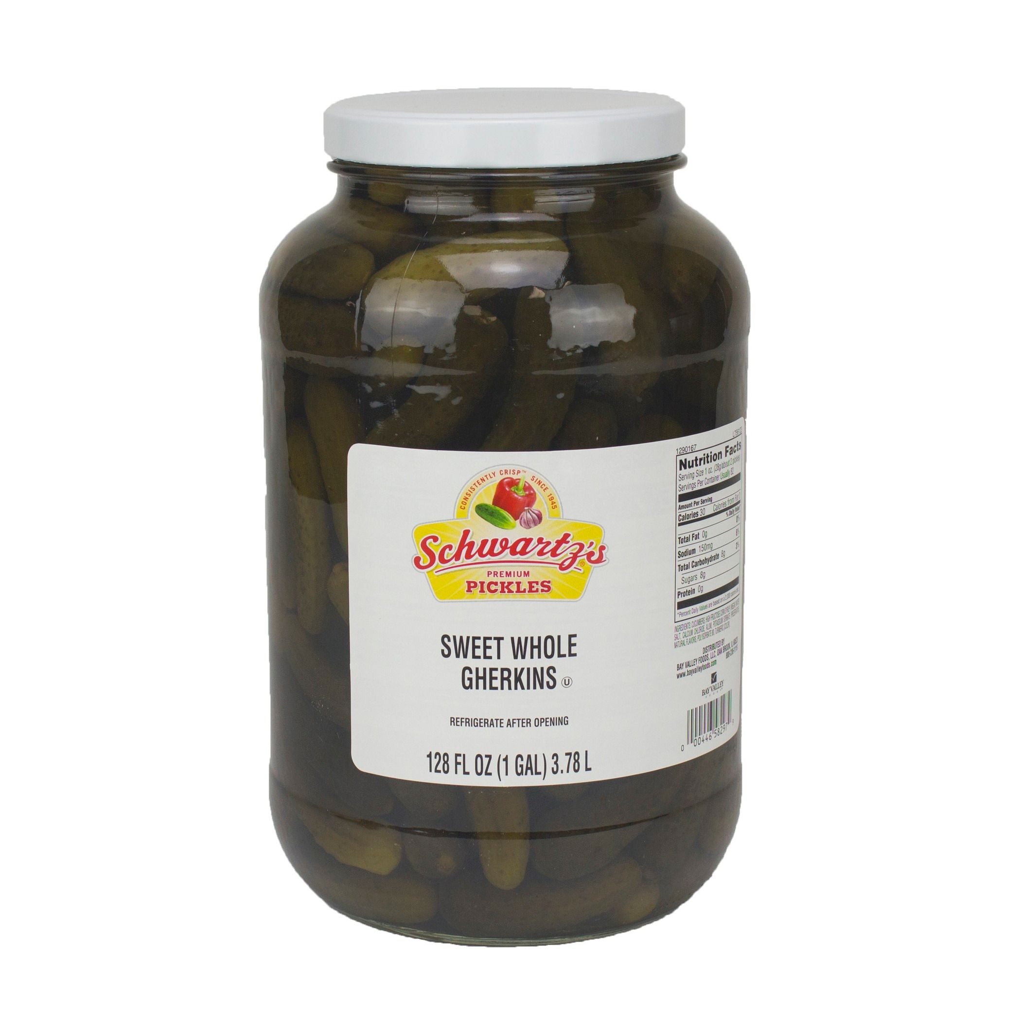 Schwartz's Sweet Gherkin Pickle, 1 Gallon -- 4 Per Case
