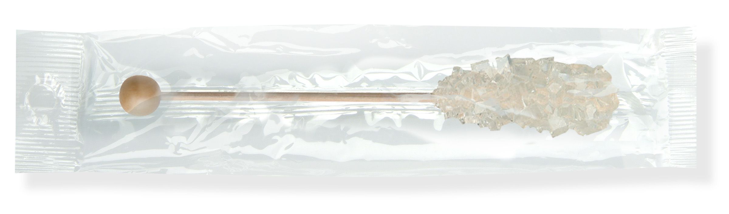 Dryden & Palmer Plain White Rock Wrapped Barista Stick Candy -- 10000 Per Case