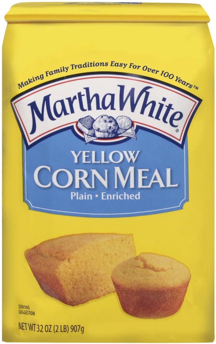 Martha White Plain Enriched Yellow Corn Meal Mix, 32 Ounce -- 12 Per Case