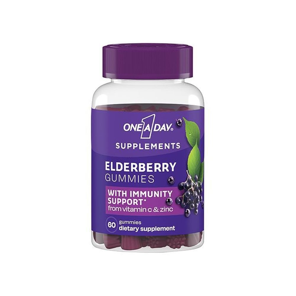 One A Day Elderberry Gummies With Immunity Support, 60 Count -- 24 Per Case