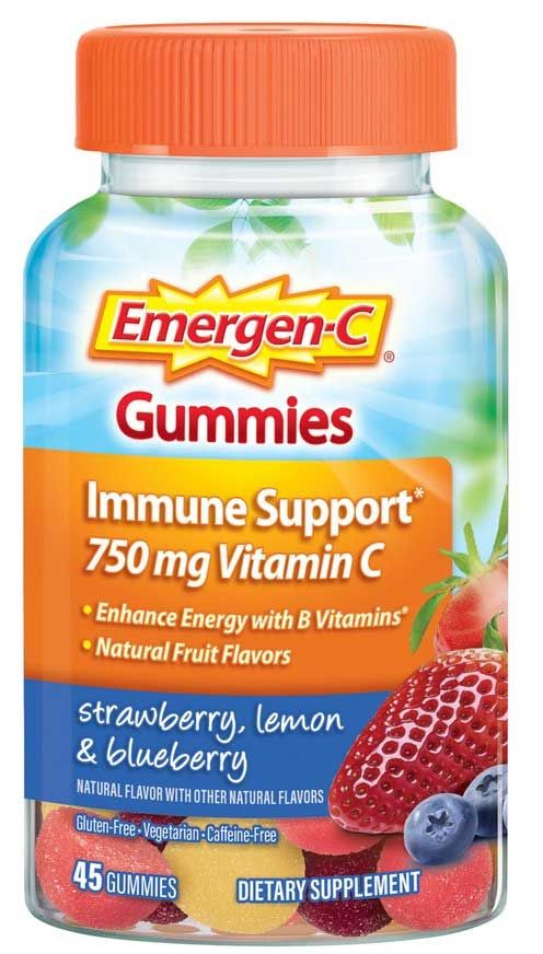 Emergen-c Strawberry Lemon And Blueberry Gummies -- 12 Per Case
