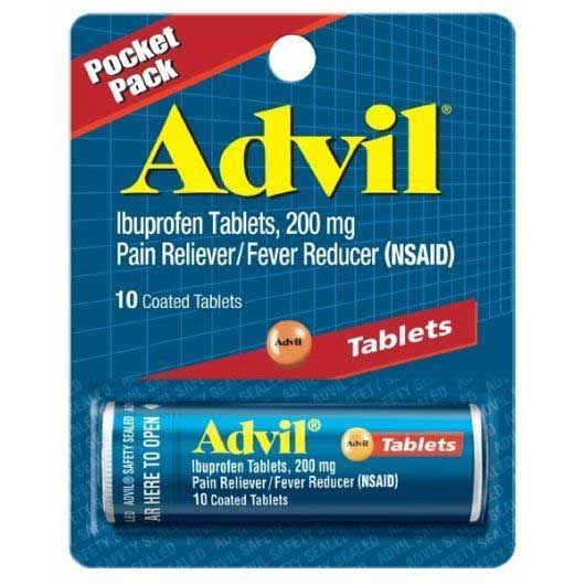 Advil Vial 200 Mg Ibuprofen Tablet, 10 Count -- 144 Per Case