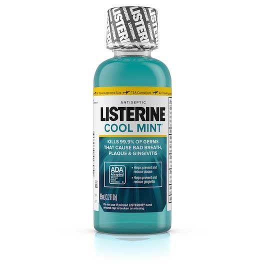 Listerine Antiseptic Cool Mint Mouthwash, 95 Ml -- 24 Per Case