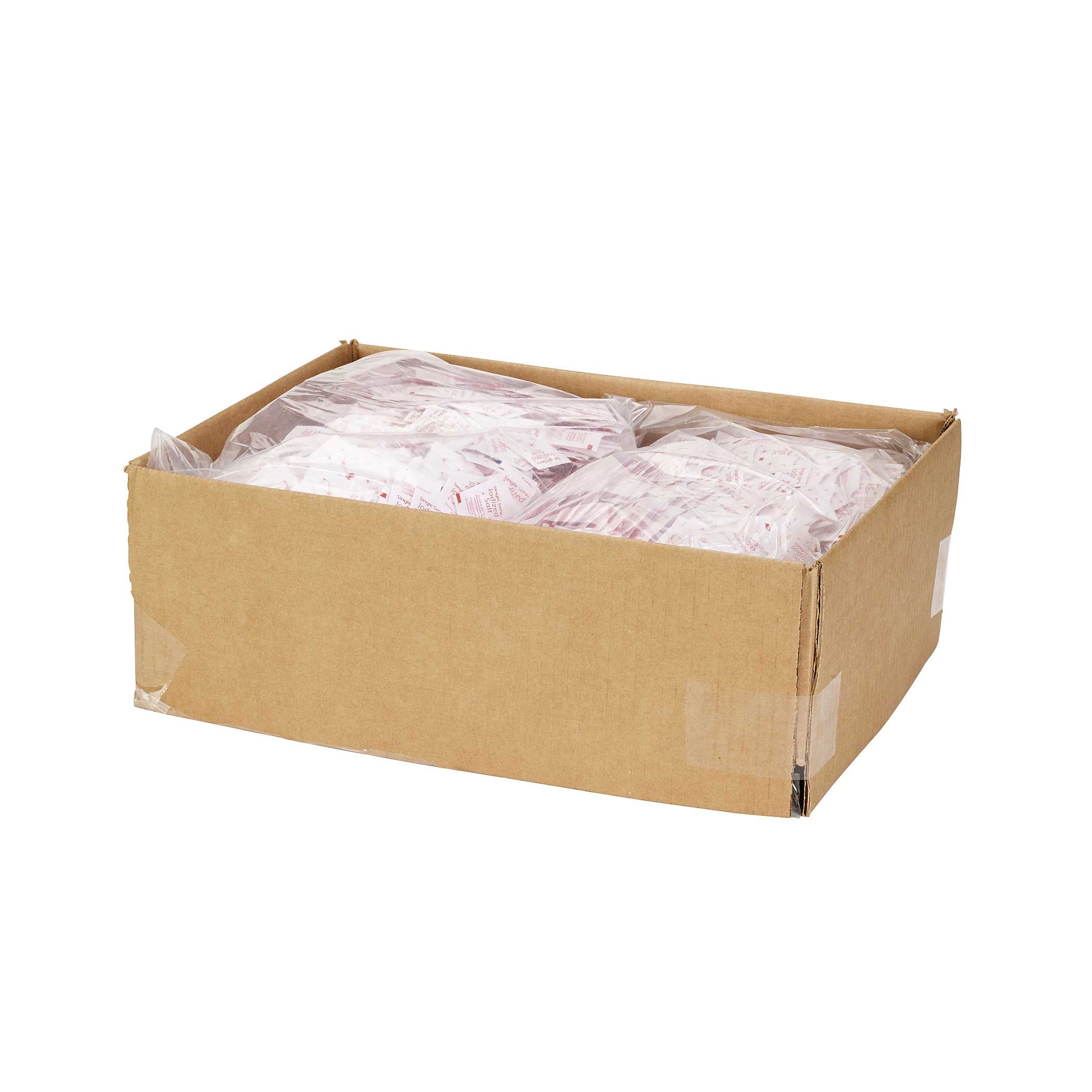 Single Serv Flat Iodized Salt Packet, 0.6 Gram -- 6000 Per Case
