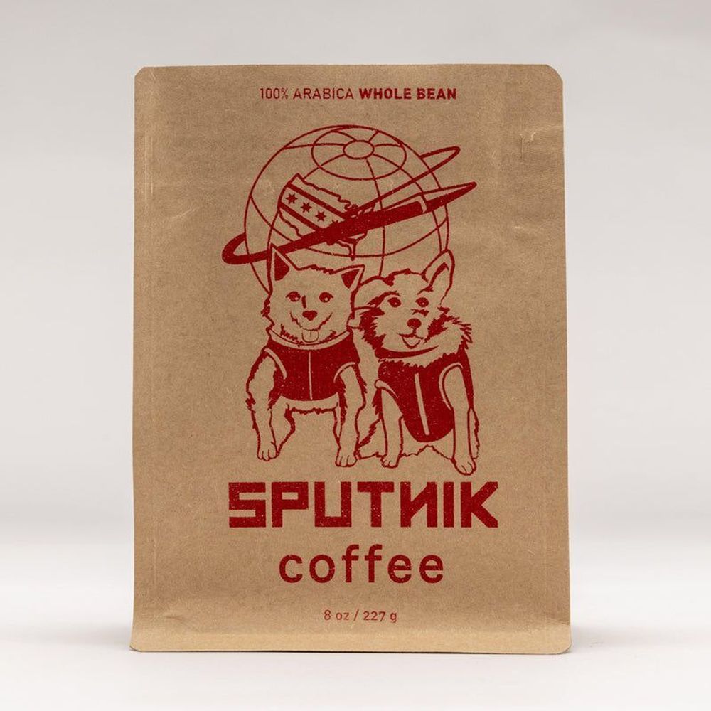 Sputnik Medium Roast Whole Bean Coffee, 8 Ounce -- 6 Per Case