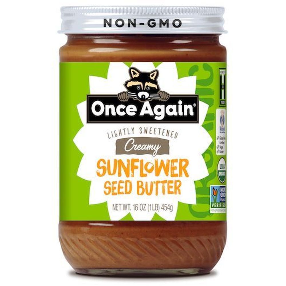 Once Again Nut Butter Organic Creamy Sunflower Seed Butter, 16 Ounce -- 6 Per Case