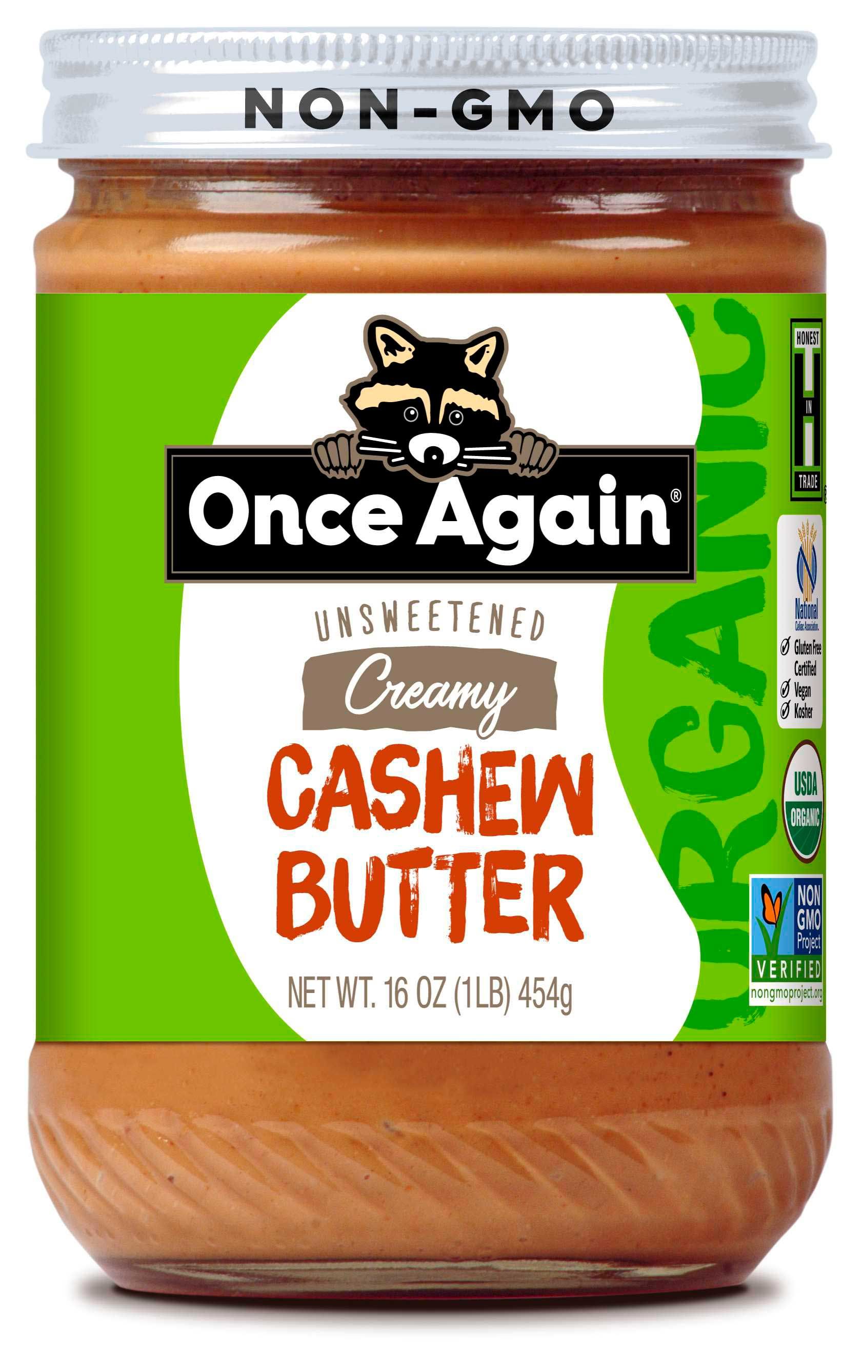 Once Again Organic Cashew Butter, 16 Ounce -- 6 Per Case