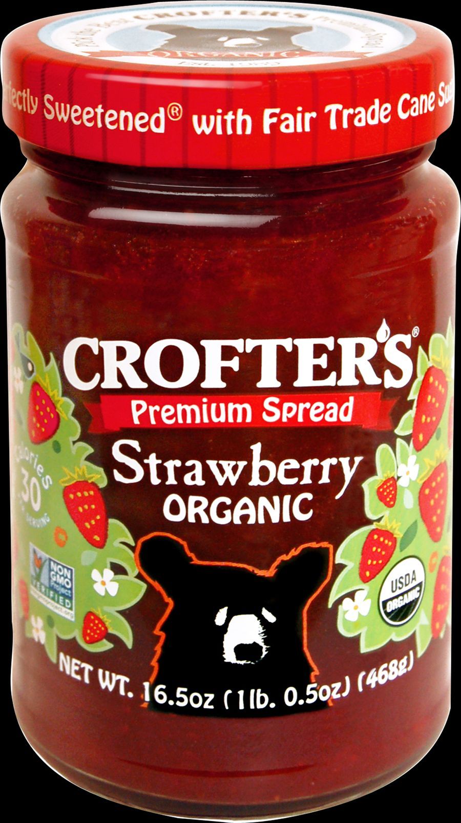 Crofter's Organic Premium Strawberry Spread -- 6 Per Case