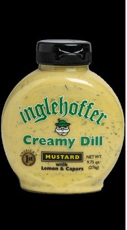 Inglehoffer Creamy Dill Mustard, 9.75 Ounce Squeeze Bottle -- 6 Per Case