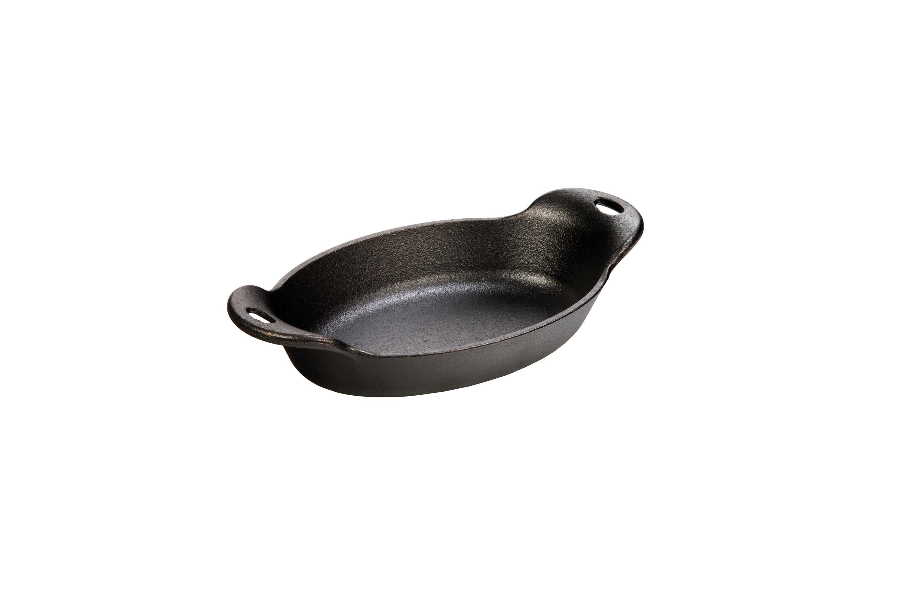 Lodge Heat Treated Cast Iron Oval Mini Server, 16 Ounce -- 6 Per Case
