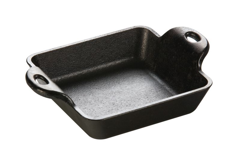 Lodge Heat Treated Cast Iron Square Mini Server, 1 Inch -- 6 Per Case