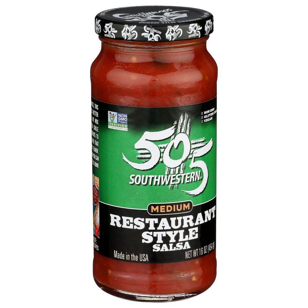 505 Soutwestern Hatch Valley Green Chile Restaurant Style Medium Salsa, 16 Ounce -- 12 Per Case