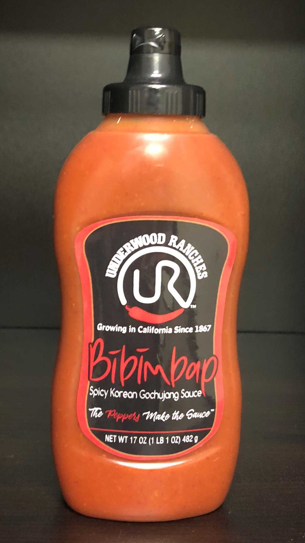 Underwood Ranches Bibimbap Gochujang Sauce, 17 Ounces -- 12 Per Case