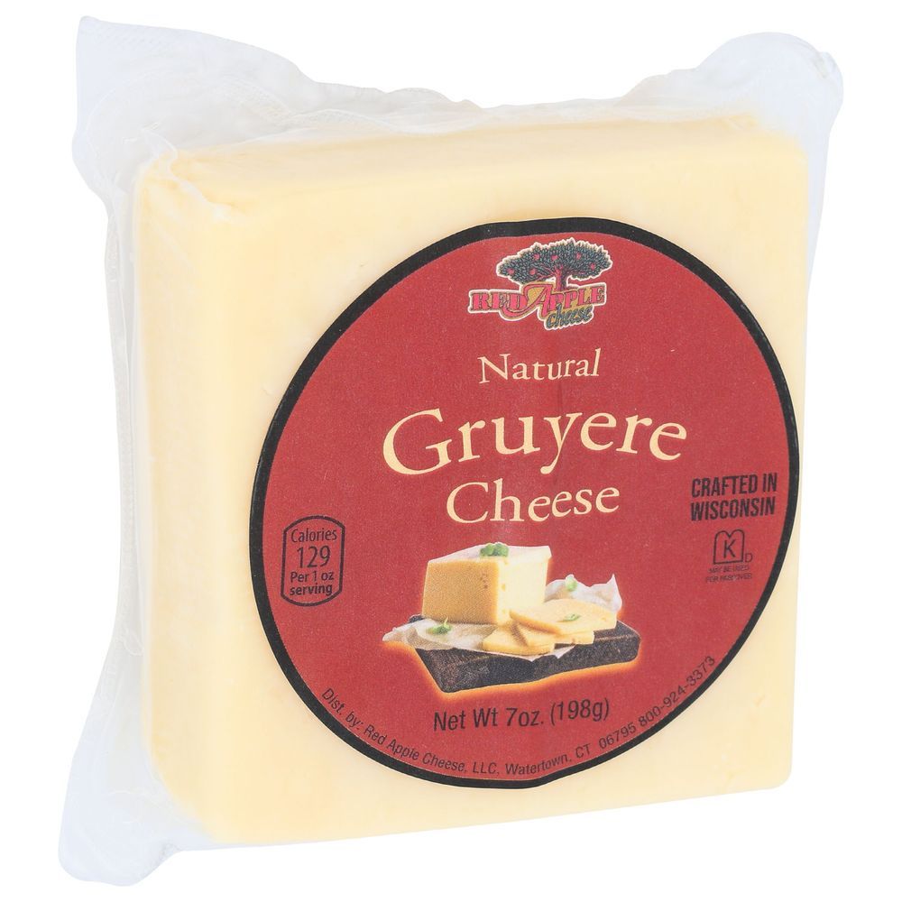 Red Apple Cheese Natural Gruyere Cheese, 7 Ounce -- 12 Per Case