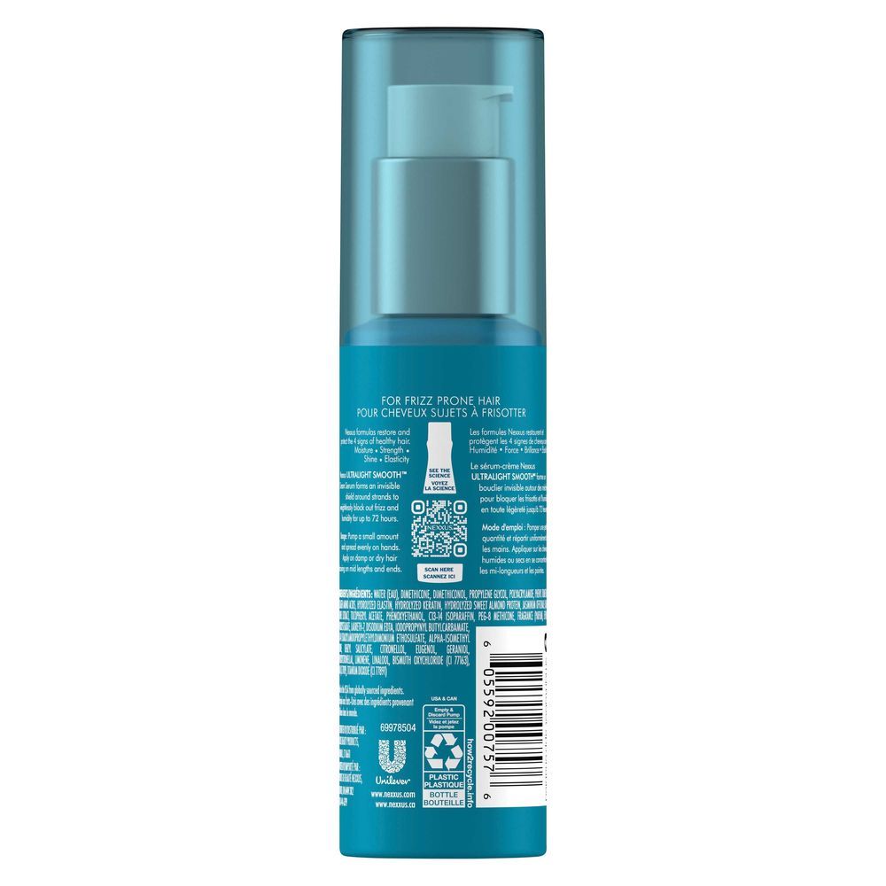 Nexxus Ultralight Smooth Frizz Defy Cream Serum, 4 Fluid Ounce -- 6 Per Case