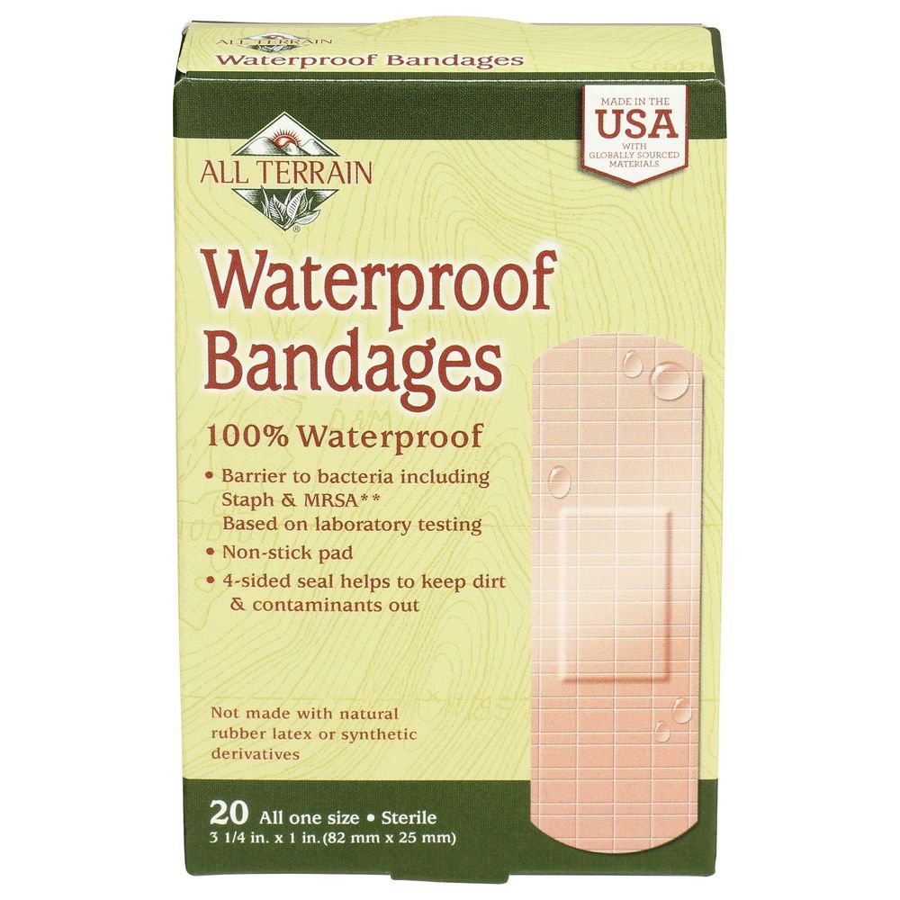 All Terrain Waterproof Bandages, 20 Count -- 6 Per Case