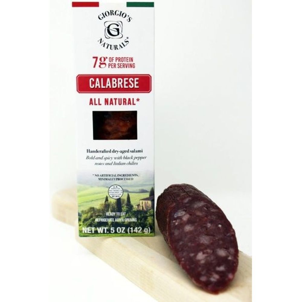 Giorgios Naturals Calabrese Salami, 5 Ounce -- 12 Per Case