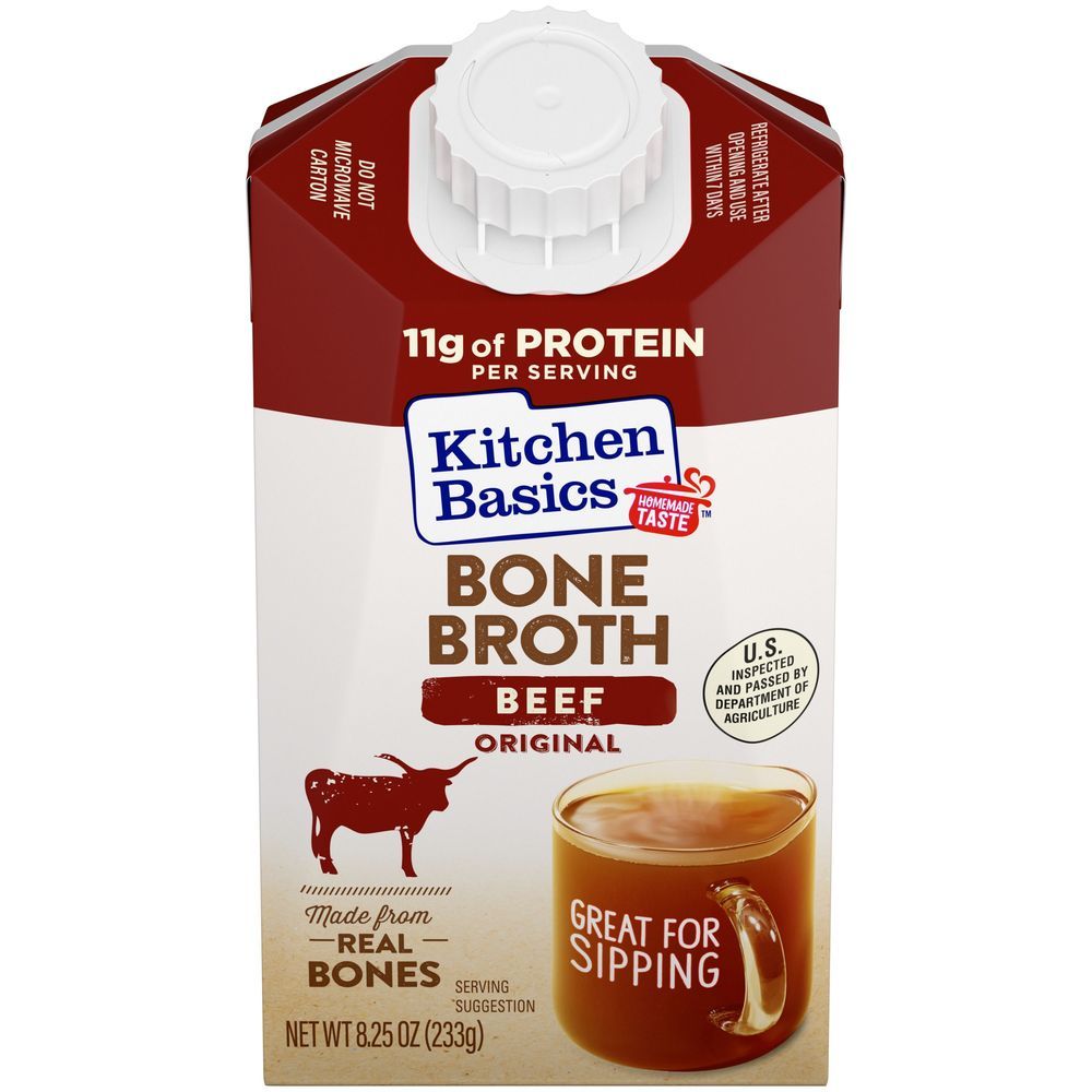 Kitchen Basics Original Beef Bone Broth, 8.25 Fluid Ounce -- 12 Per Case