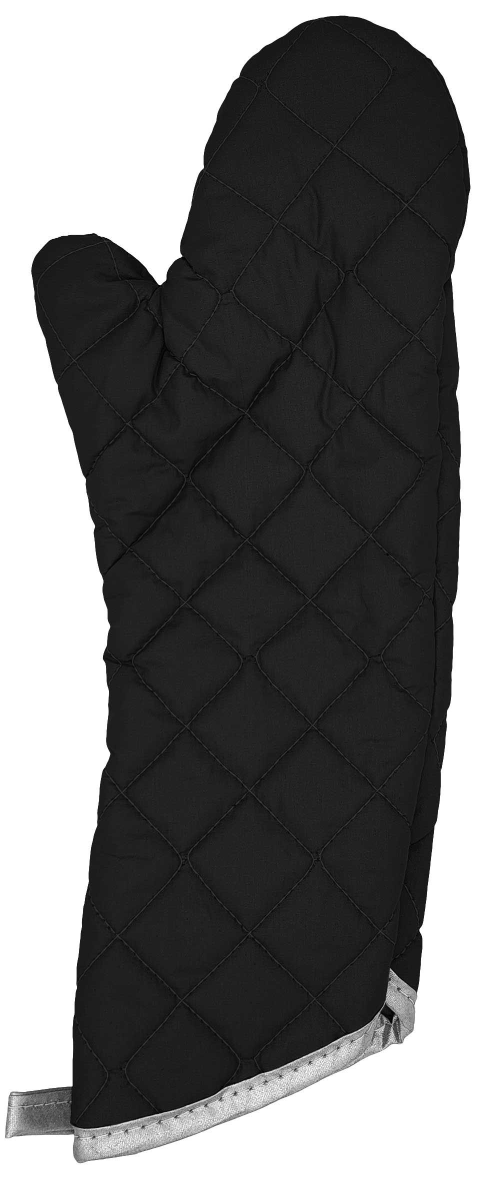 Intedge Black Charcoal Oven Mitt, 13 Inch