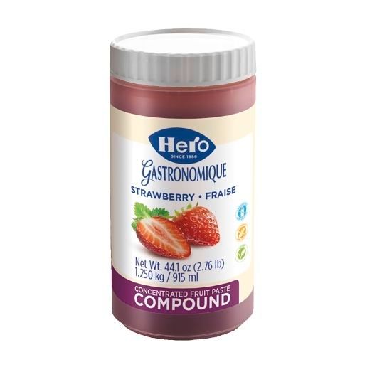 Hero Strawberry Fruit Compound, 2.76 Pound -- 3 Per Case