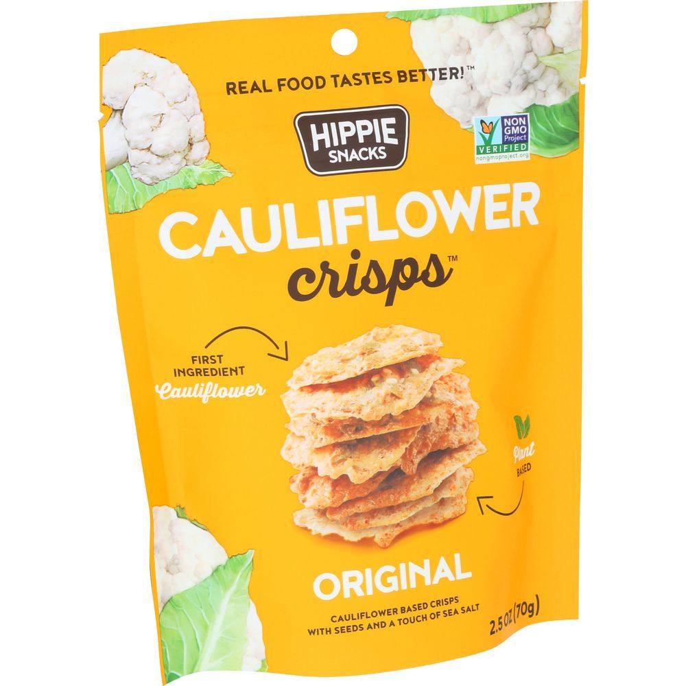 Hippie Snacks Original Cauliflower Crisps, 2.5 Ounce -- 8 Per Case
