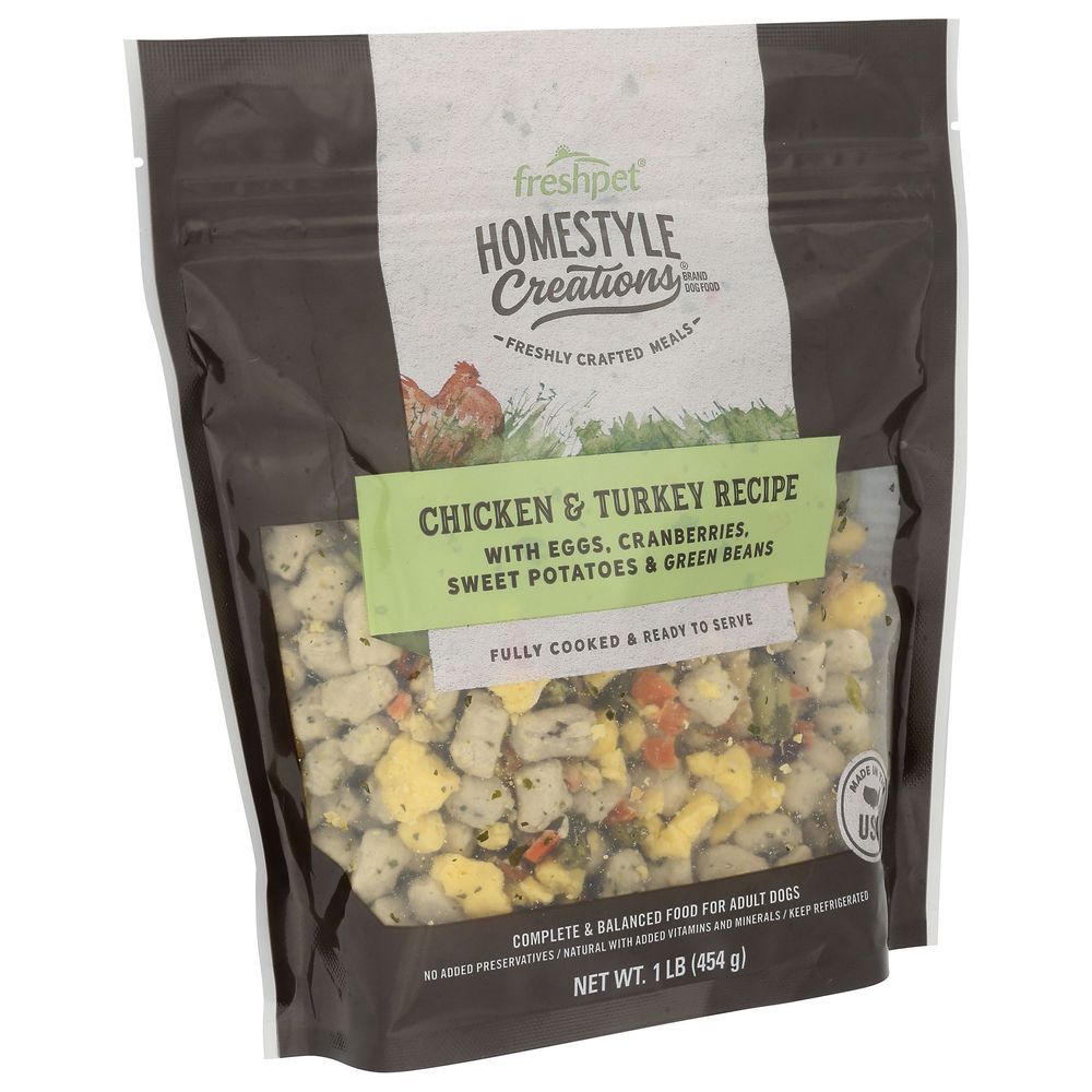 Homestyle Creations Chicken Turkey Recipe Dog Food, 1 Pound -- 6 Per Case