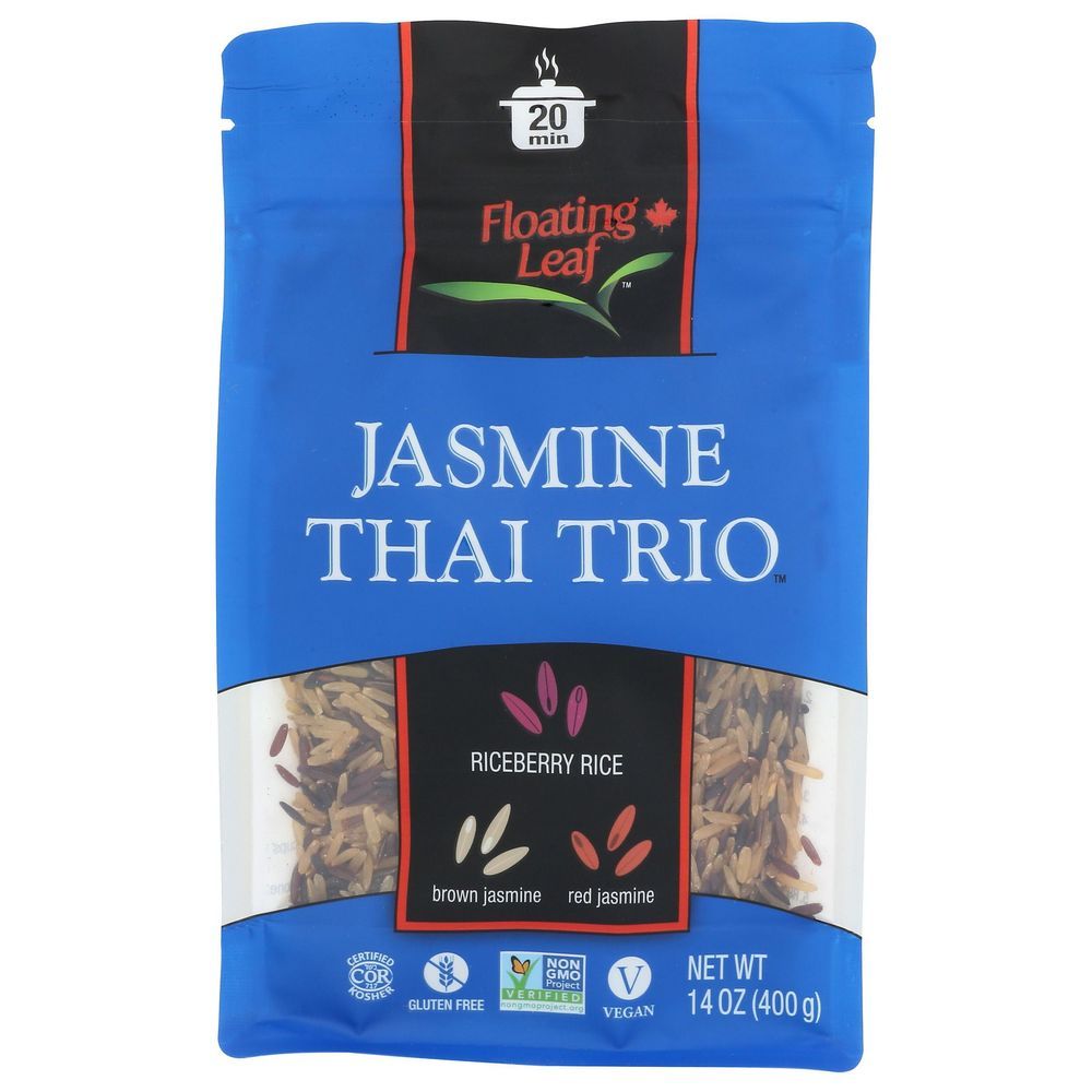 Floating Leaf Jasmine Thai Trio Rice Blend, 14 Ounce -- 6 Per Case