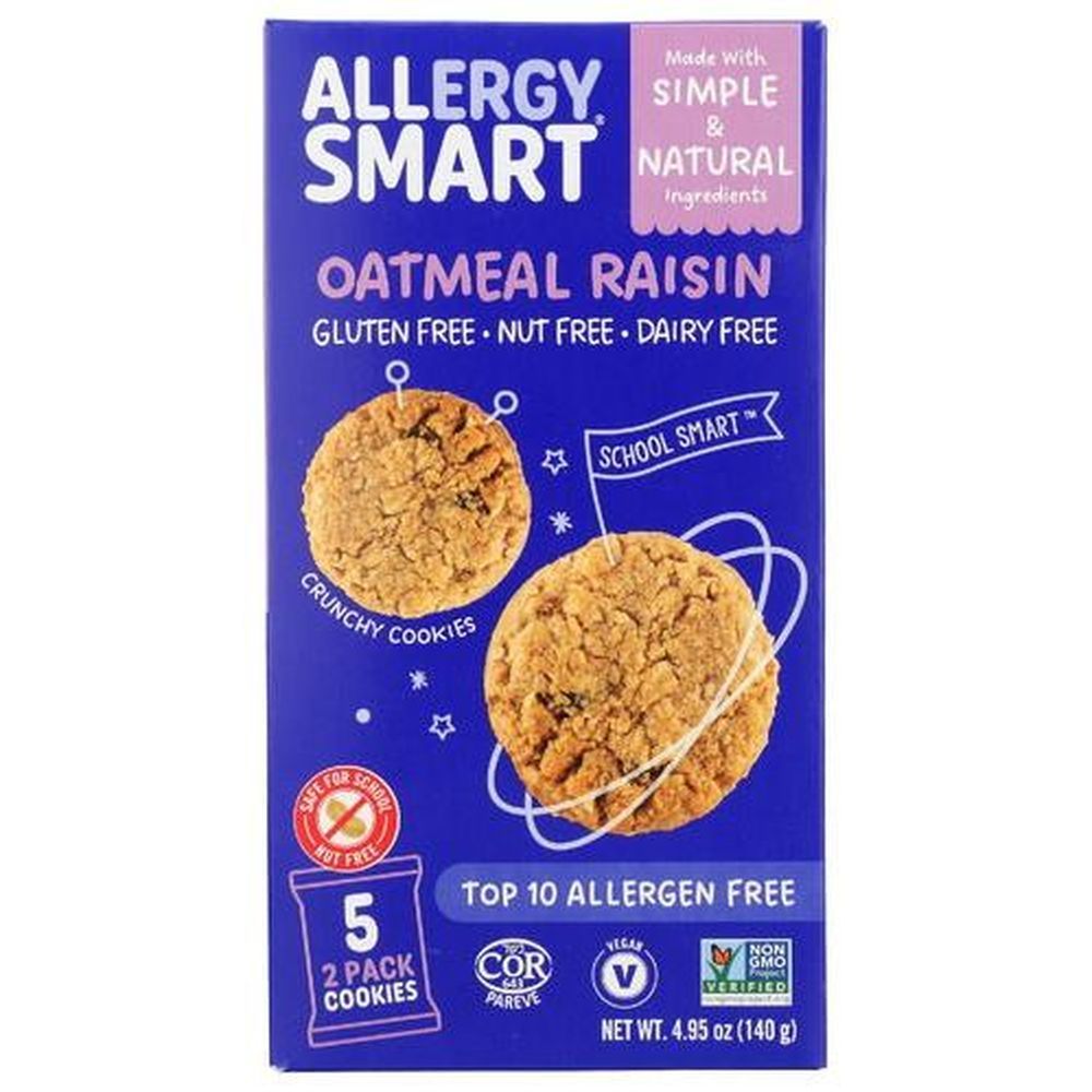 Allergy Smart Oatmeal Raisin Cookies, 4.95 Ounce -- 6 Per Case
