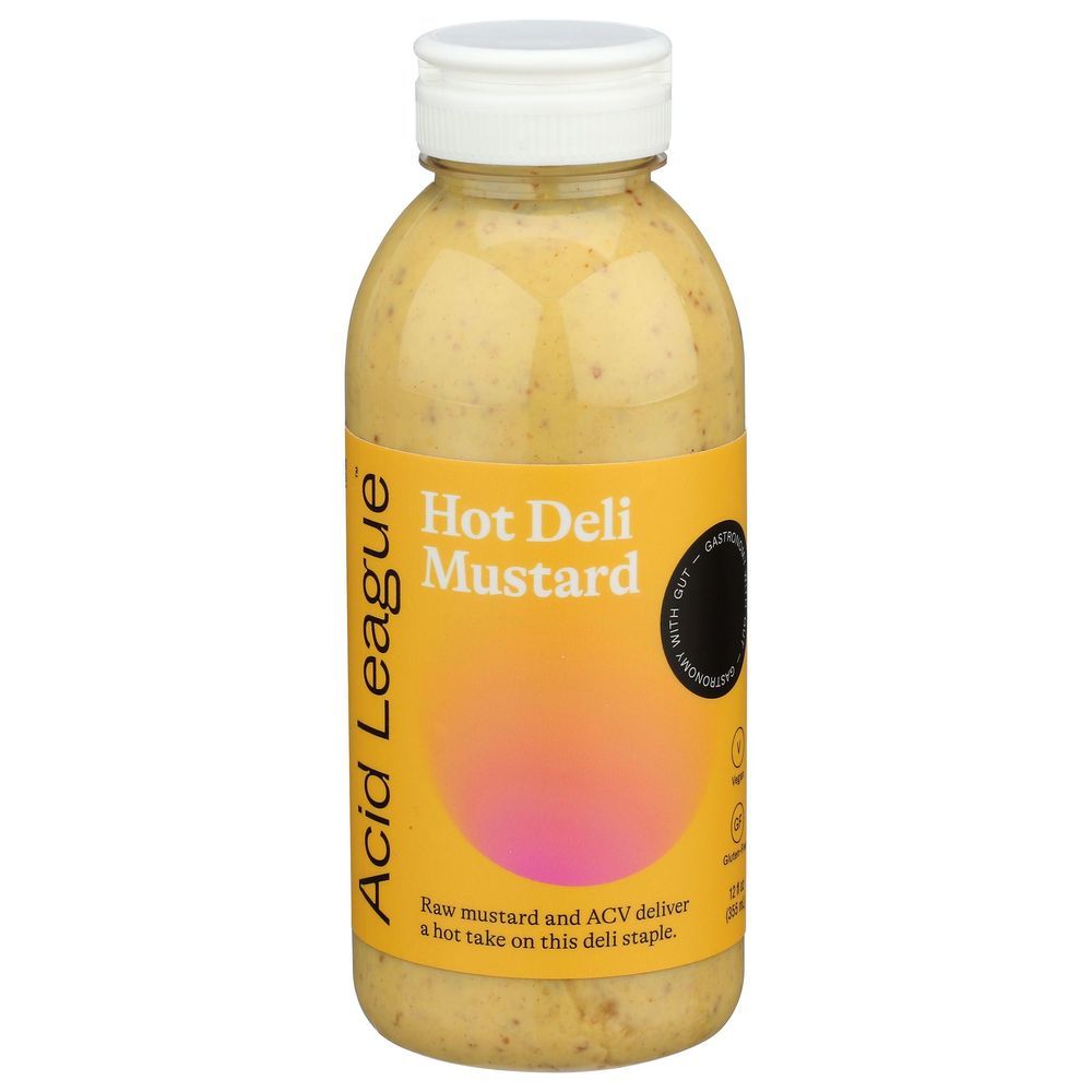 Acid League Hot Deli Mustard, 12 Fluid Ounce -- 6 Per Case